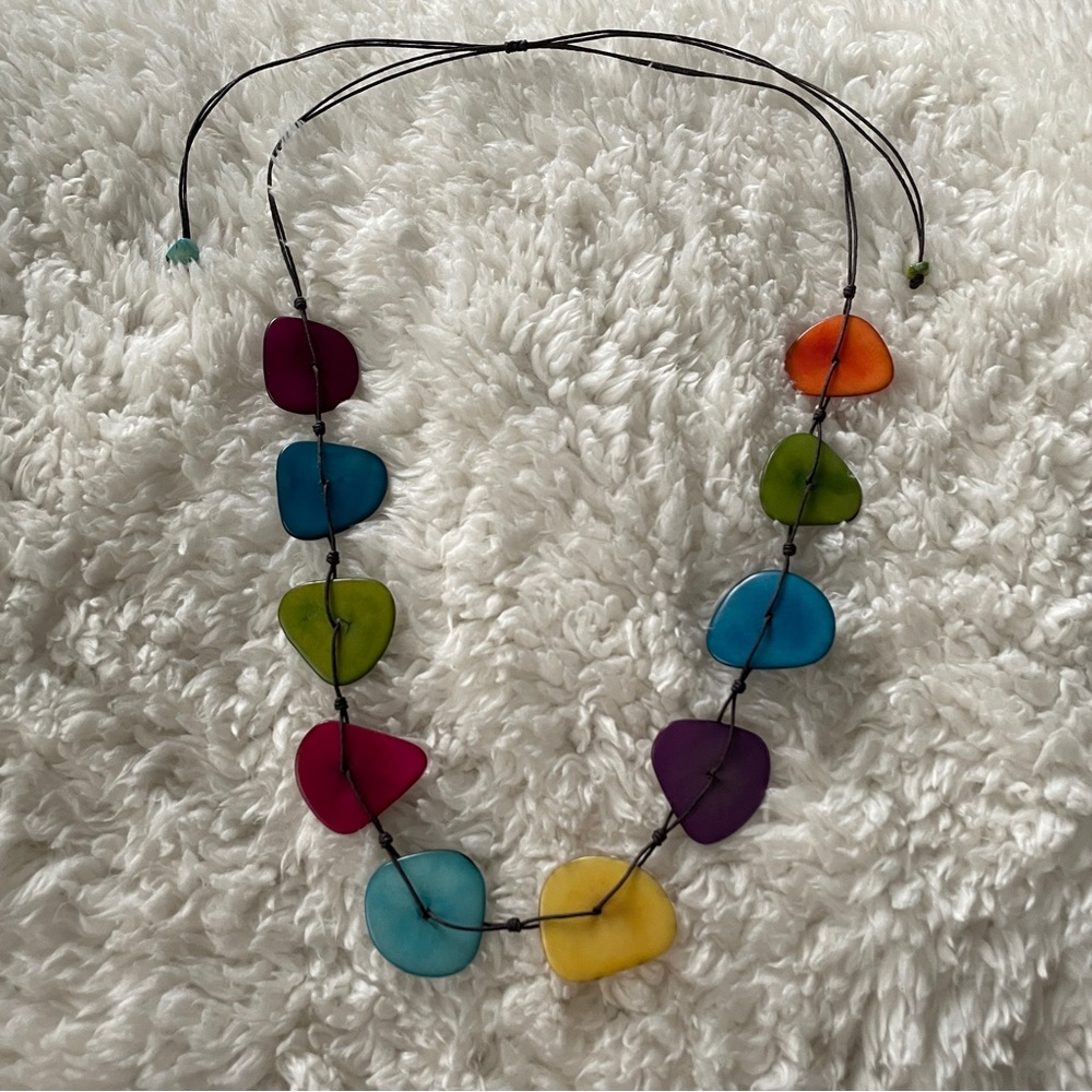 🆕 Adjustable length necklace, colorful, lightweight